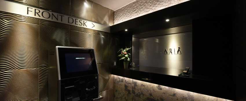 ホテルARIA中央店のフロント写真